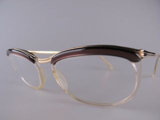 Vintage 20/000 14k Gold Filled Eyeglasses Frames Made In France Exc