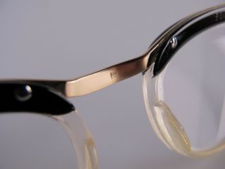 Vintage 20/000 14K Gold Filled Eyeglasses Frames Made in France Exc 3