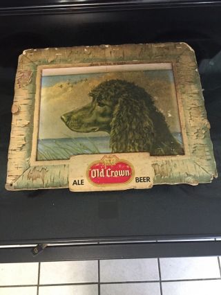Vintage Old Crown Ale Beer Self Framed Sign