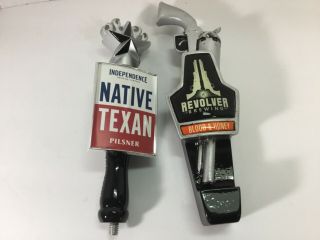 Revolver “blood And Honey” Beer Tap Handle Extremely Rare & Native Texan Tap