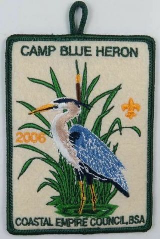 2006 Coastal Empire Council,  Bsa Camp Blue Heron Dgr Bdr.  [c - 689]