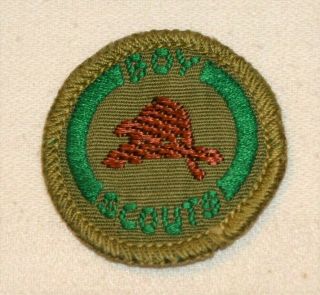 Boy Scout Water Conservation Proficiency Award Badge Black Back Troop Large