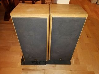 Set Of 2 Jbl 2800 Speakers Vintage Pair With Speaker Stands