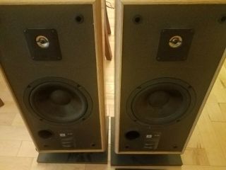 Set of 2 JBL 2800 Speakers Vintage Pair With Speaker Stands 2
