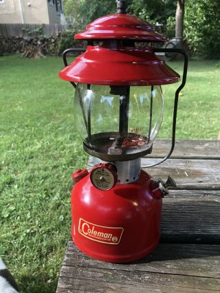 Vintage Red Coleman Lantern Model 200a Date = 9 - 65