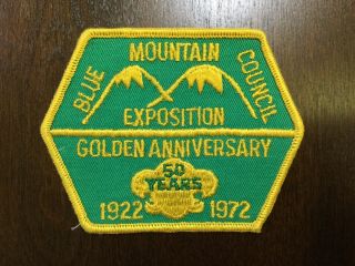 Blue Mountain Council Old 50th Anniversary Cp Boy Scout Patch