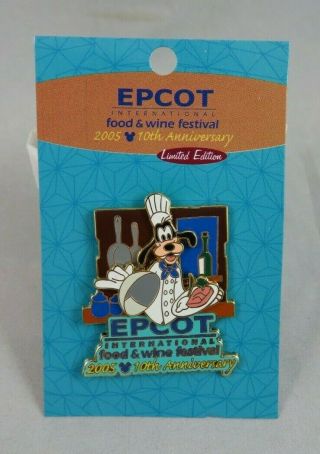 Walt Disney World Pin - Epcot Food And Wine Festival - 2005 - Chef Goofy