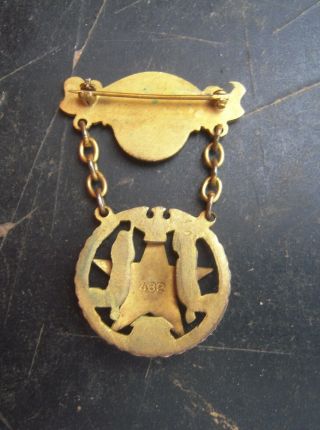 Vintage Masonic Order of the Eastern Star Enameled Pin 