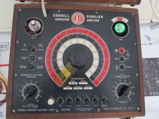 Vintage Cornell Dubilier Capacitor Checker Bf 50 Electronically Rebuilt.