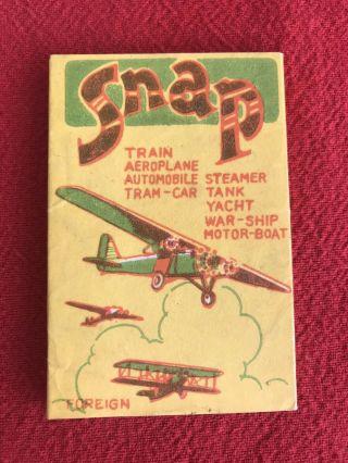 Vintage & Extremely Rare Set Of 1930’s Snap Cards Marked “foreign”