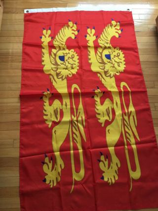 Flag Of Normandy 3x5 Ft French Region France 2 Lions