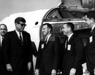 President John F.  Kennedy Tours Cape Canaveral 11/16/63 8x10 Nasa Photo (ep - 466)