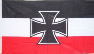 3ftx5ft German Navy Jack Iron Cross Flag Better Quality Usa Seller