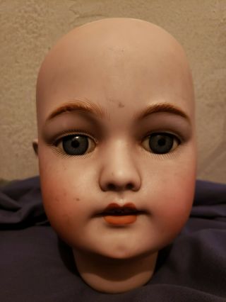 Antique Victorian Simon & Halbig Bisque Head Doll Head Cerca 1839 & After