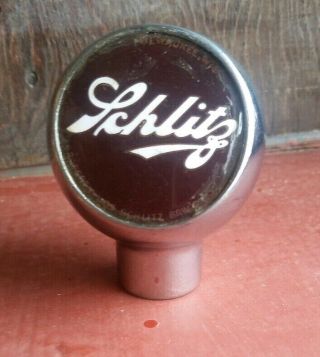 Vintage Schlitz Draught Ball Tap Knob