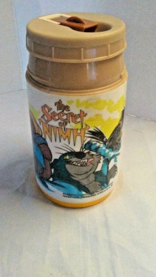 The Secret Of Nimh Aladdin 1982 Thermos Bottle Without The Cap