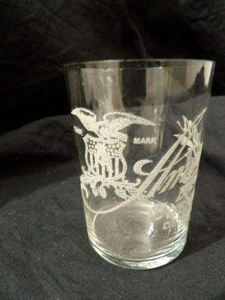 Antique Pre Prohibition Detroit American Brewing Co.  Cream Top Beer Glass 5 Of 5