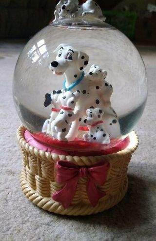 Disney 101 Dalmatians Musical Snow Globe - Plays " Playful Melody "