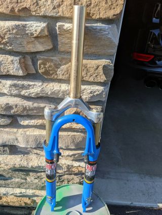 Vintage Rock Shox Sid 26” Blue Air Suspension Fork