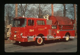 York City Engine 264 1968 Mack Cf Pumper Fire Apparatus Slide
