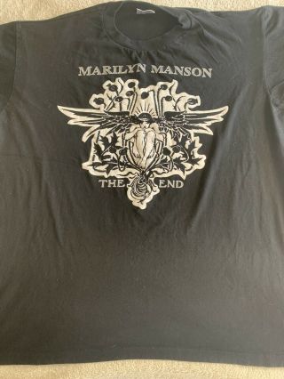 Vintage Marilyn Manson Shirt Xl The End.  Antichrist Superstar Tour 96