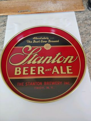 Stanton Beer And Ale Tray Troy N.  Y.