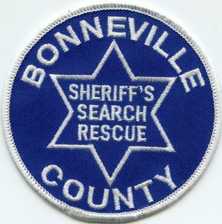 Bonneville County Idaho Id Search And Rescue Sheriff Police Patch