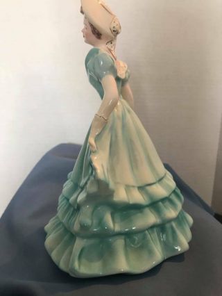 Vintage Liv Figurine Florence Ceramics Pasadena,  Light Blue Dress 2