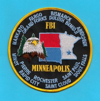 C22 Gman Fbi Minneapolis Blue Letters Jttf Terrorism Atf Federal Police Patch