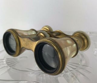 Antique Colmont Paris Mother Of Pearl Opera Glasses Binocular’s
