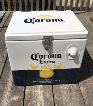 Corona Cooler Cold Beer Metal Vintage Style