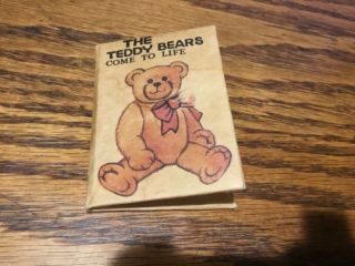 Unique The Teddy Bears Come To Life,  Vintage Small Story,  Ornament 2x3