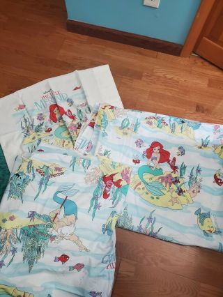 Vintage Disney The Little Mermaid Ariel Twin Size Comforter Set