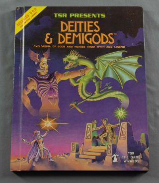 Vintage Advanced Dungeons & Dragons: Deities & Demigods,  1980 Tsr 2013