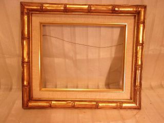 Vintage Mid Century Gold Leaf Frame 12x14 Holds 8x10 Molding With Liner 2 1/4 "