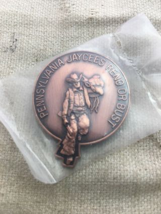 Pennsylvania Jaycees “reno Or Bust” Collectors Pin - Jh204
