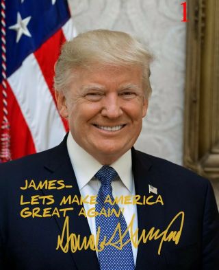 Personalized Donald Trump 8x10 Signed Photo Print Autographed Republican 2020