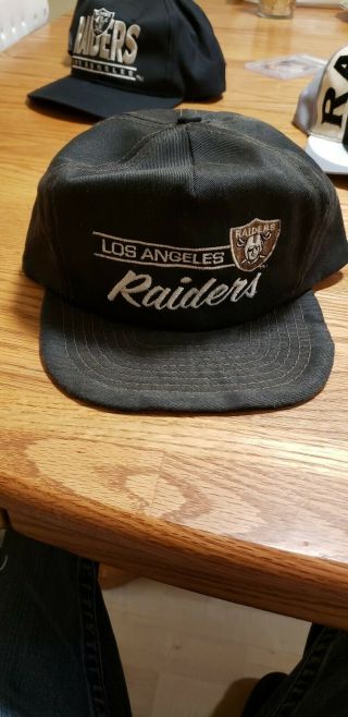 Vintage 80s Los Angeles Raiders Snapback Cap Hat Annco Oakland