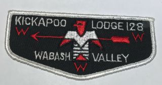 Oa Lodge 128 Kickapoo Twill Flap Tk2