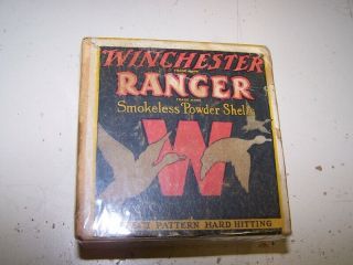 Winchester Ranger 2 - Part Empty Shot Shell Box Vintage Shotgun Shotshell 12ga