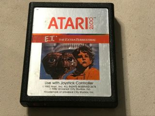 Vintage Atari E.  T.  The Extra - Terrestrial Atari 2600 1982