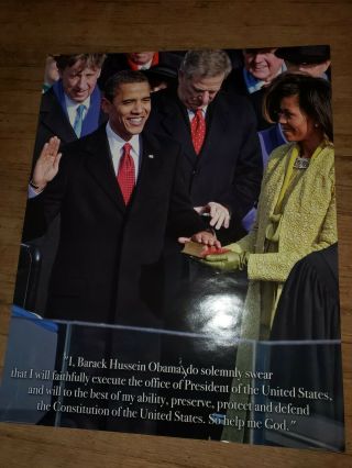 44th Us President Barack Obama 16x20 2009 Inauguration Poster