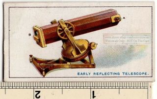 Early Reflecting Telescope Astronomy Optics 1915 Ad Trade Card