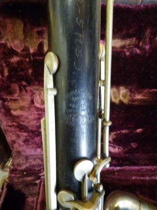 Vintage V.  Kohlert Sons Maker Wood Alto Clarinet w\case NOT WORKING\PART NO RES 2