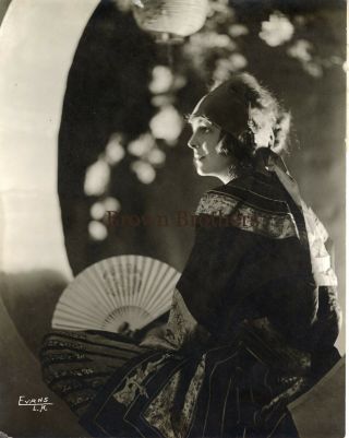Vintage 1920 Hollywood Helene Chadwck Chinese Costume Dbw Photo By Evans L.  A.