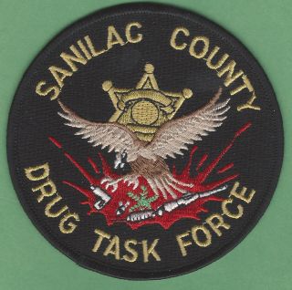 Dea Sanilac County Michigan Drug Task Force Patch