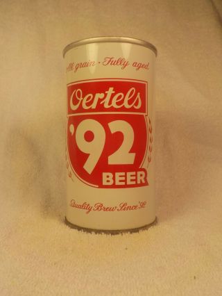 Oertels 92 Zip Top Straight Steel Old Beer Can