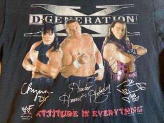Wwf D - Generation X Vintage Shirt Shawn Michaels Triple H Chyna Wwe Attitude Era