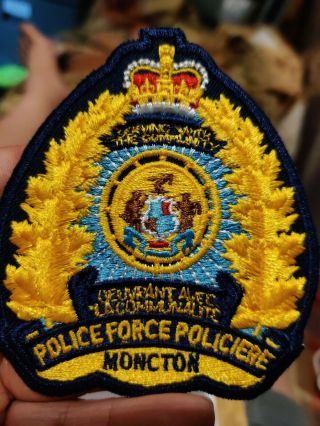 Moncton,  Brunswick,  Canada Police Patch