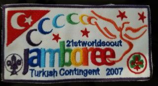21st World Jamboree Uk 2007 Contingent - Turkey Badge